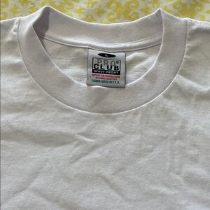 Men's White Heavyweight T-Shirt Pro Club Large Like New